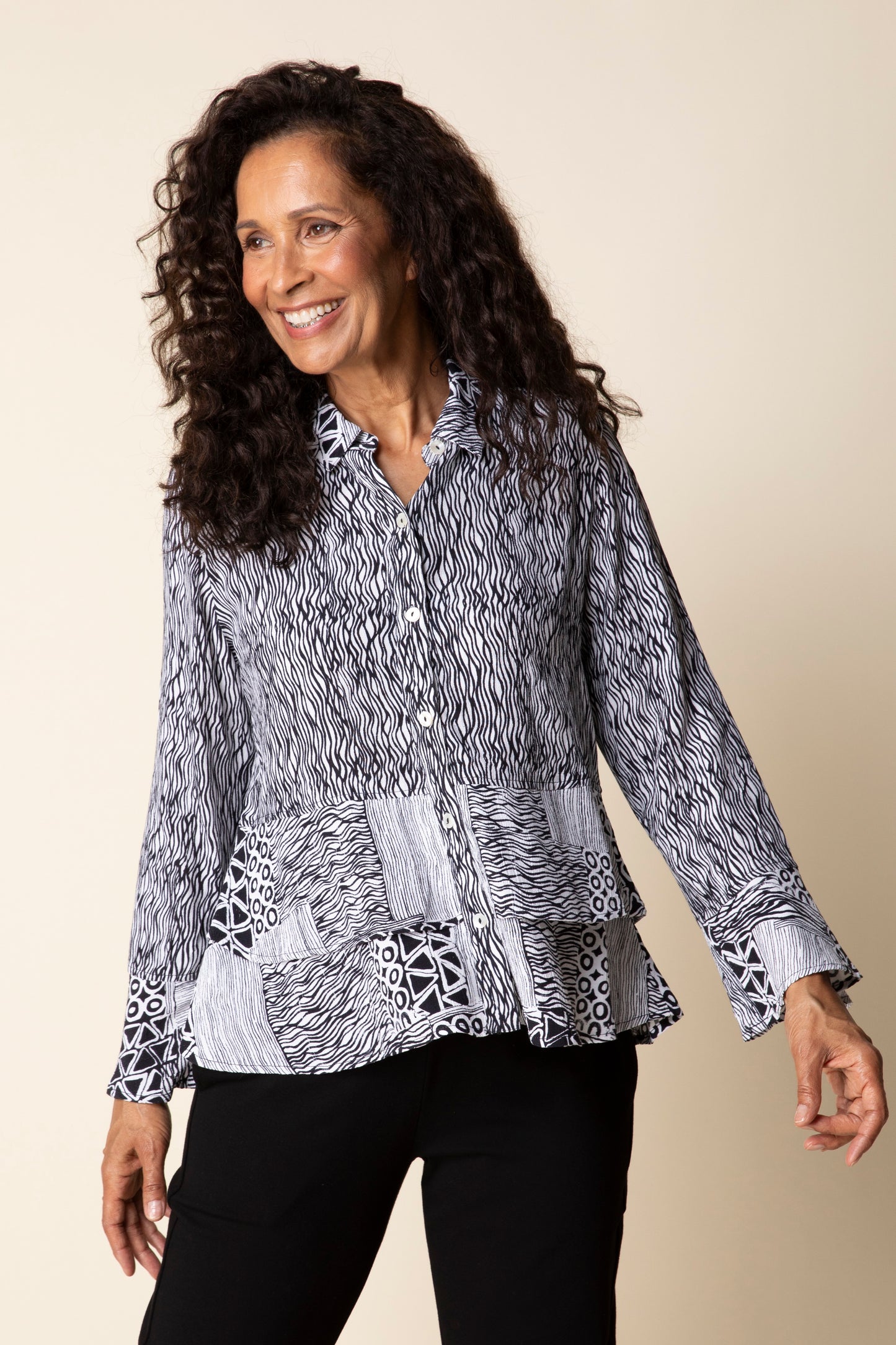 Mixed Flounce Shirt - Suttles & Seawinds
