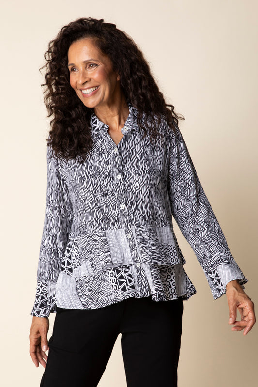 Mixed Flounce Shirt - Suttles & Seawinds