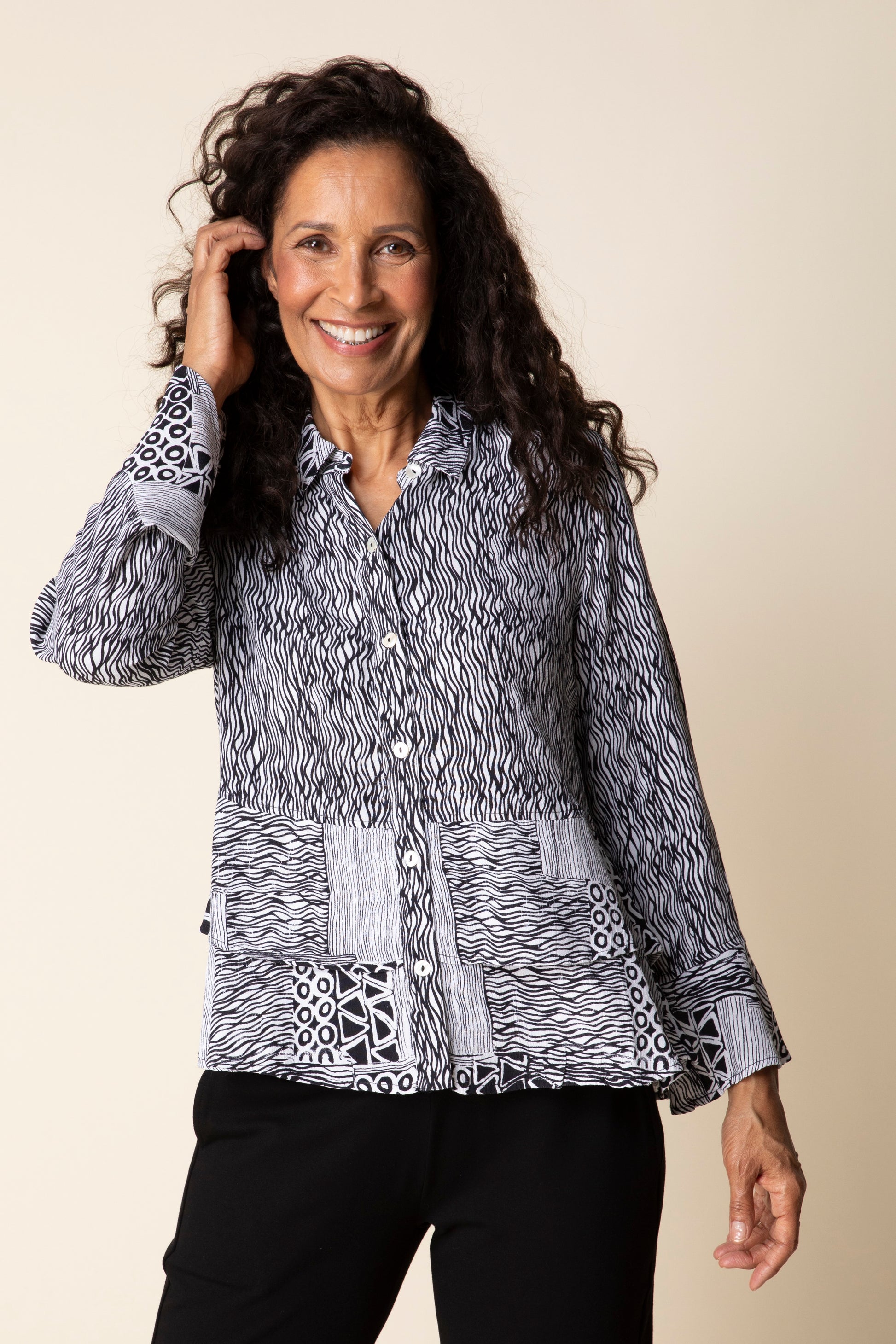 Mixed Flounce Shirt - Suttles & Seawinds