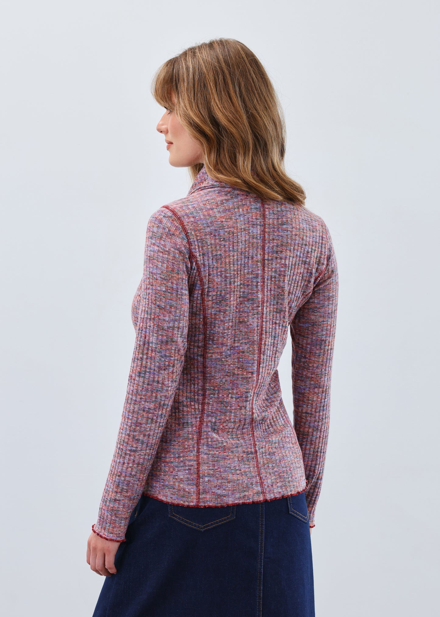 FDJ - COWL NECK TOP RIB