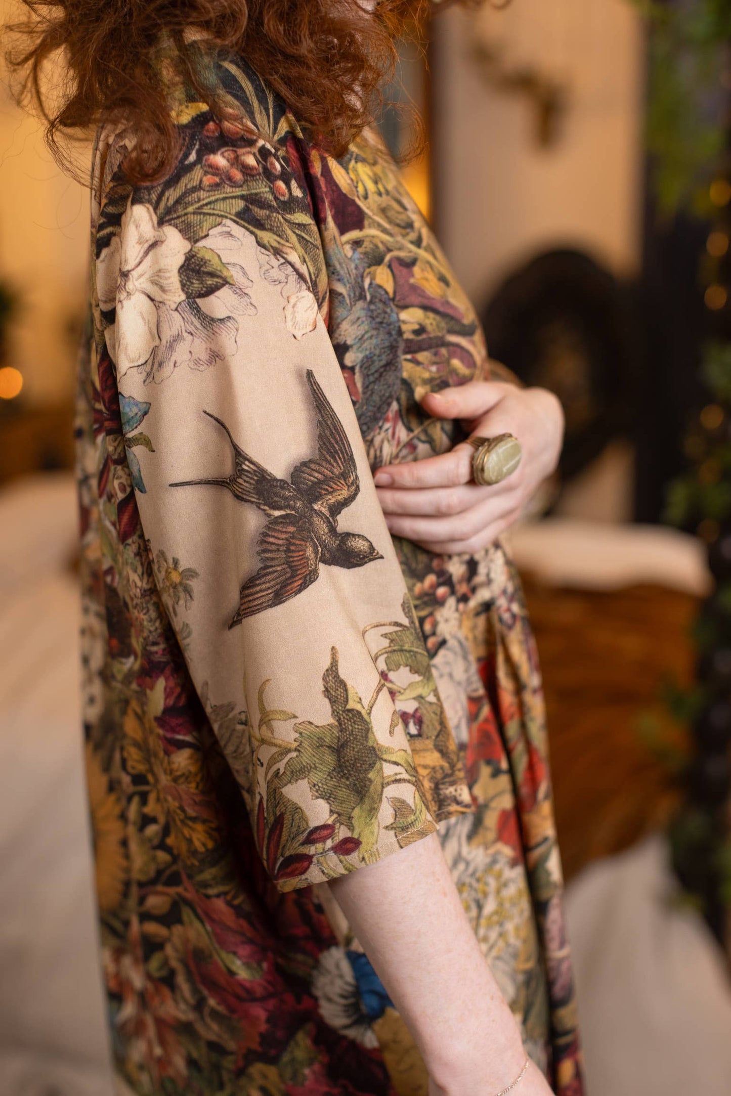 Golden Hour Artist Dress Tunic w/ Pockets & Floral Print - Suttles & Seawinds