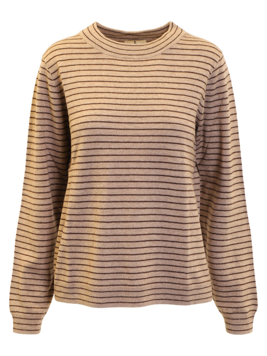 Long Sleeve Stripe Wool Sweater