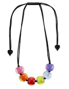 ZSISKA- COLOURFULBEADS NECKLACE 6 BEADS