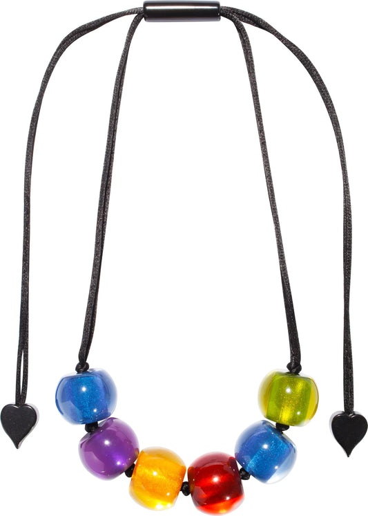 ZSISKA- COLOURFULBEADS NECKLACE 6 BEADS
