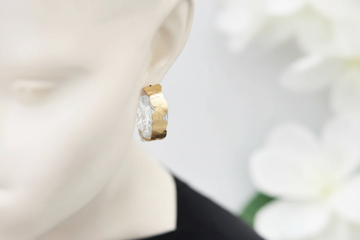 Mira Earring - Satin/Gold