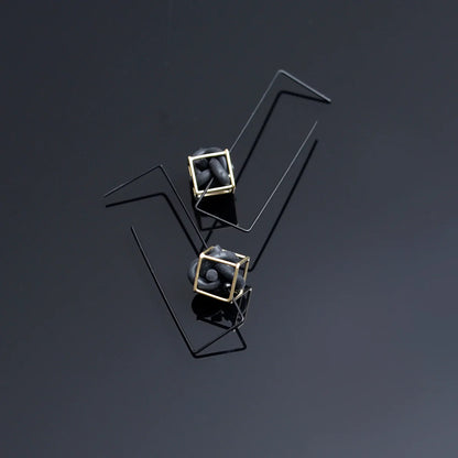 Veer Hoop Earring - Black/Gold - Suttles & Seawinds