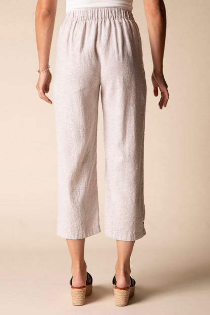 Pleat Button Capri - Suttles & Seawinds
