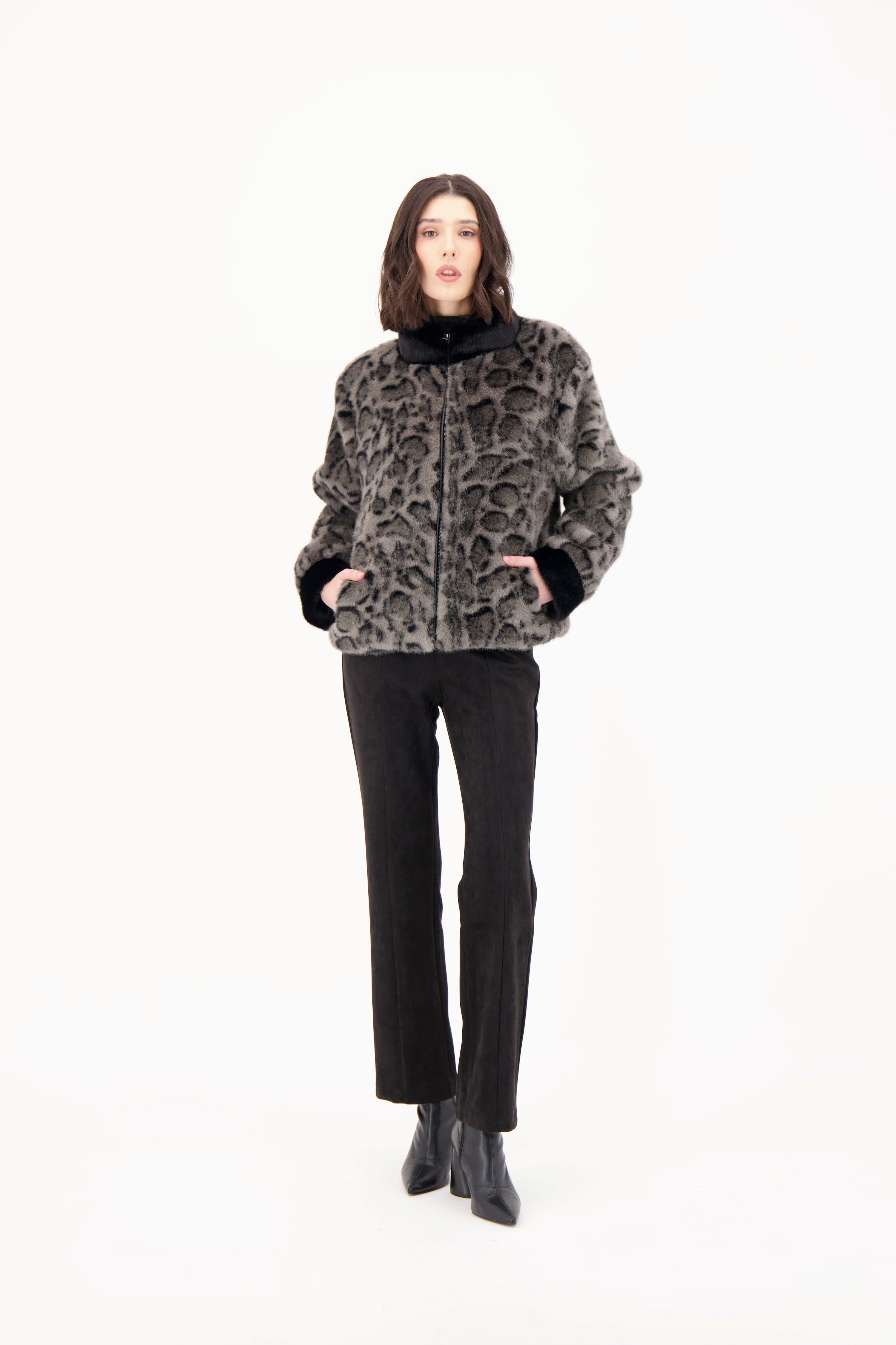SPANNER - ANIMAL PRINT BOMBER
