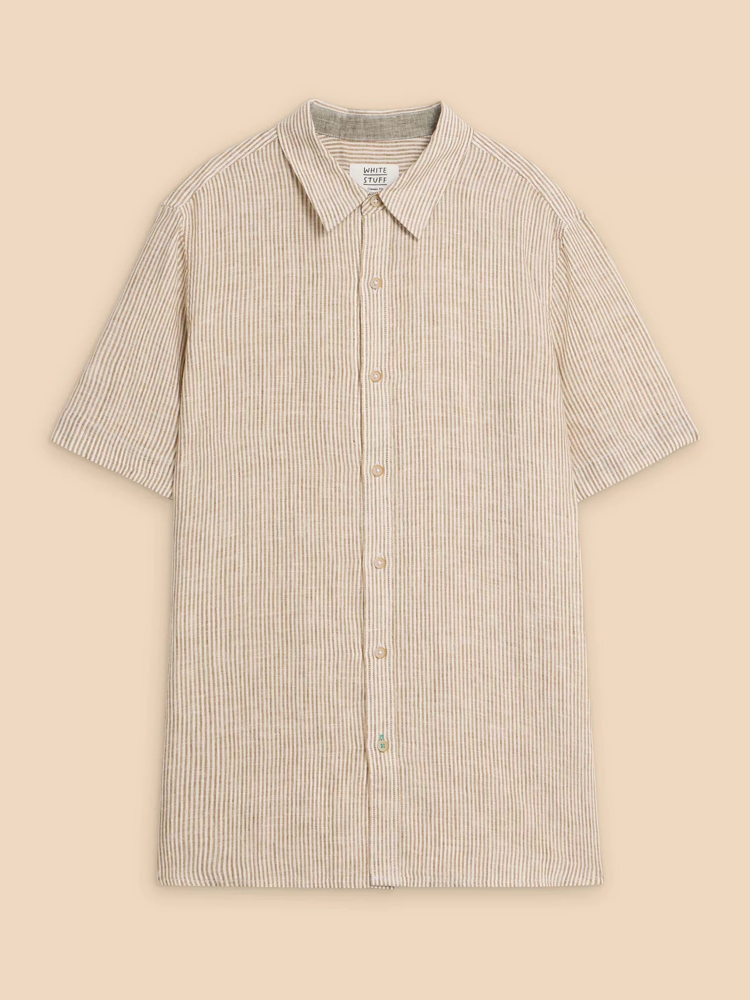 WHITE STUFF - PEMBROKE STRIPE SHORT SLEEVE SHIRT