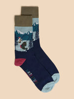 Load image into Gallery viewer, WHITE STUFF - MENS  ORGANIC COTTON ANKLE SOCKS
