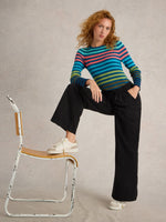 Load image into Gallery viewer, WHITE STUFF - AVA WIDE LEG JERSEY JOGGER
