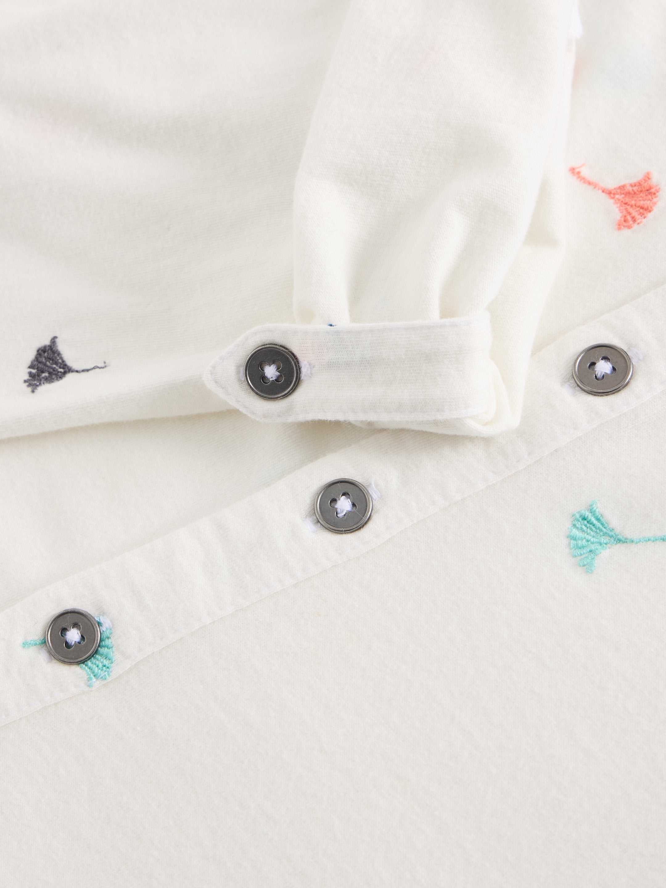 WHITE STUFF - ANNIE EMBROIDERED JERSEY SHIRT