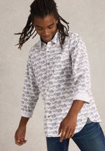 Load image into Gallery viewer, WHITE STUFF - SHOAL FISH PRINTED SHIRT
