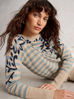 Load image into Gallery viewer, WHITE STUFF - OLIVE PRINT JUMPER
