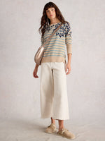 Load image into Gallery viewer, WHITE STUFF - OLIVE PRINT JUMPER
