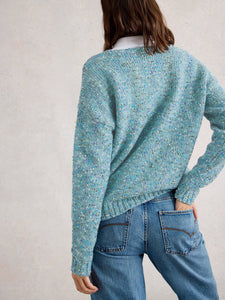 WHITE STUFF - TEXTURED VNECK JUMPER