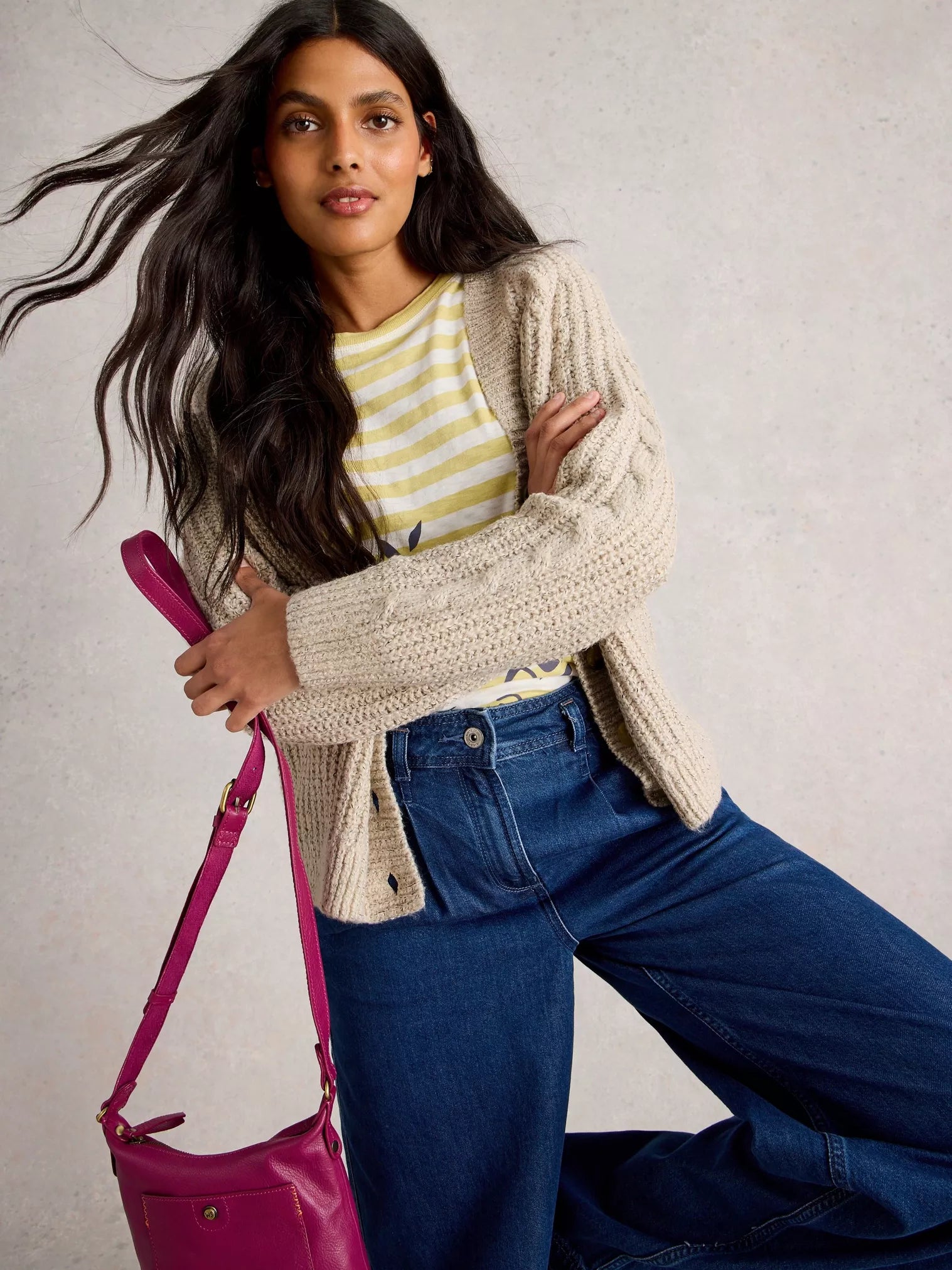 WHITE STUFF - SALLY SLUB CARDIGAN