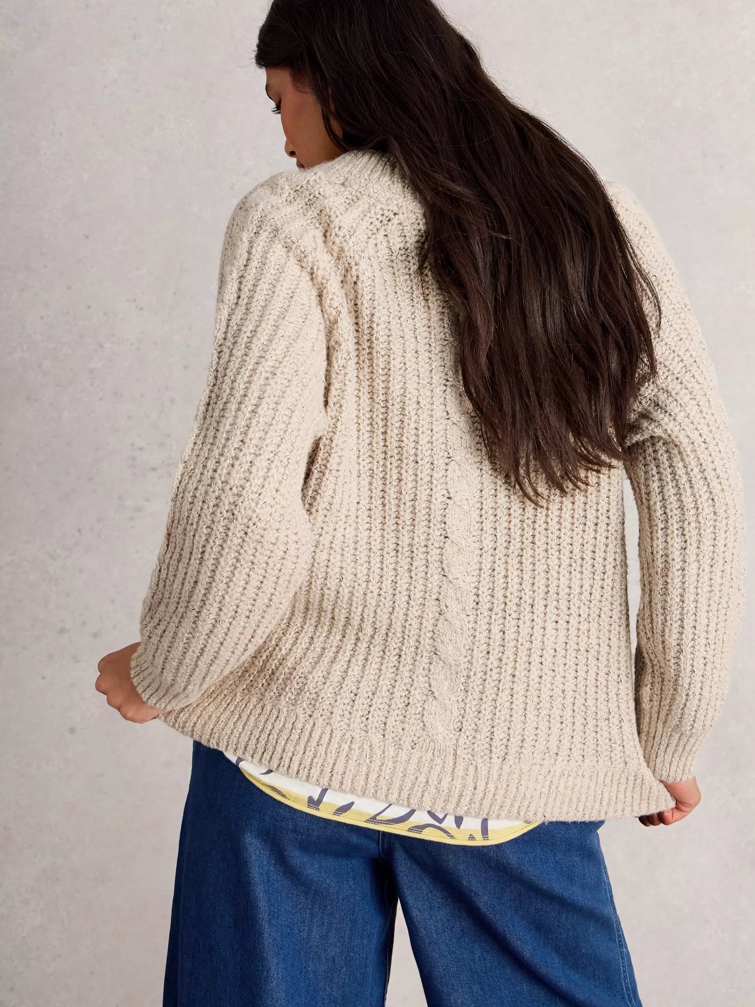 WHITE STUFF - SALLY SLUB CARDIGAN