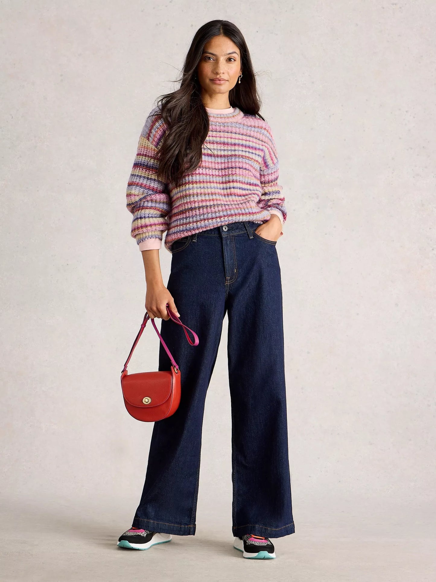 WHITE STUFF - SUZANNA SPACEDYE JUMPER