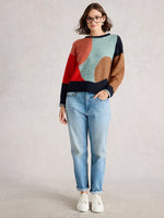 Load image into Gallery viewer, WHITE STUFF - FREYA ABSTRACT JUMPER
