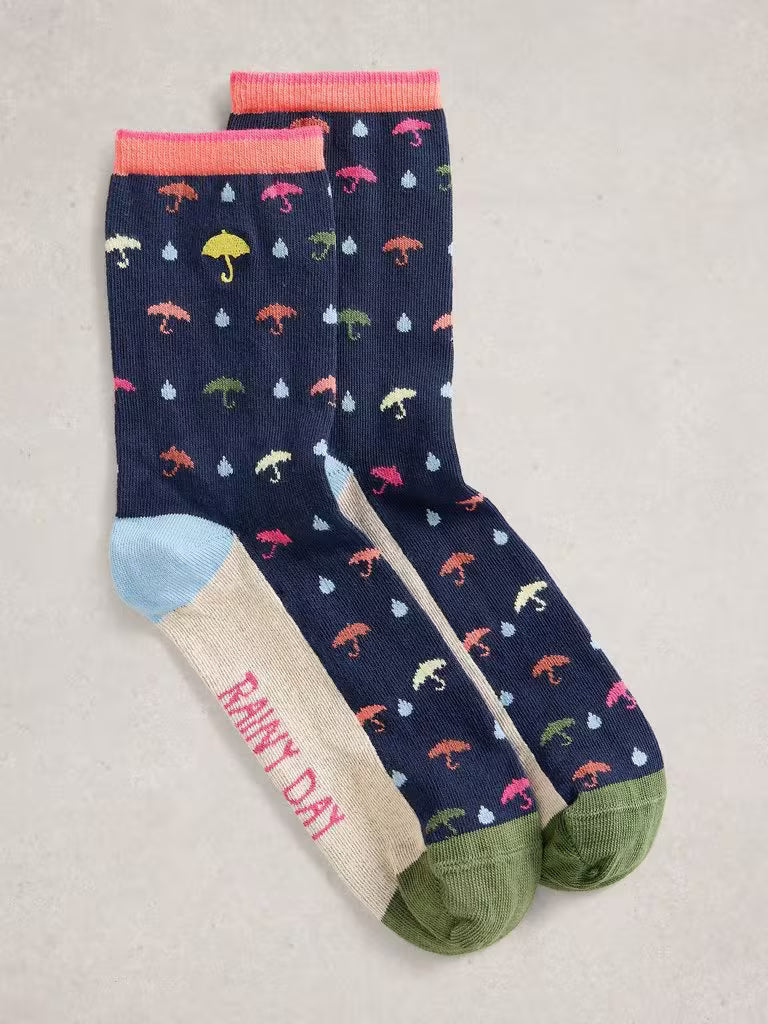 Embroidered Ankle Sock - Suttles & Seawinds