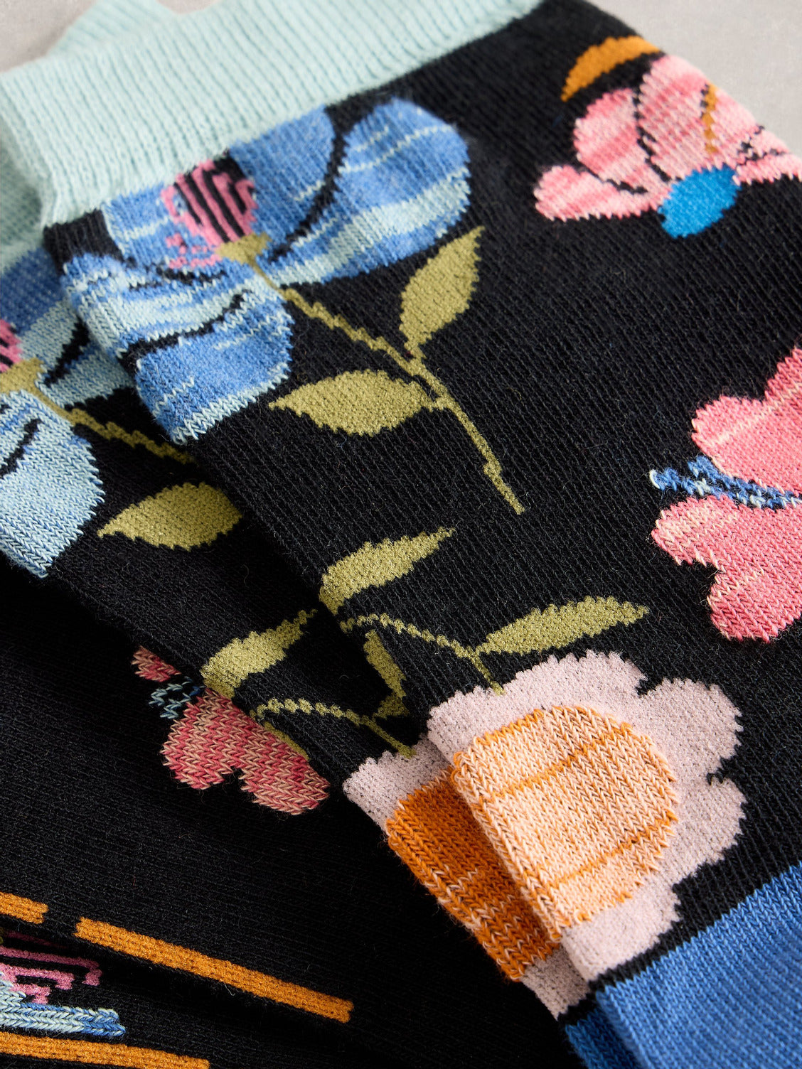 WHITE STUFF - FLORAL ANKLE SOCK