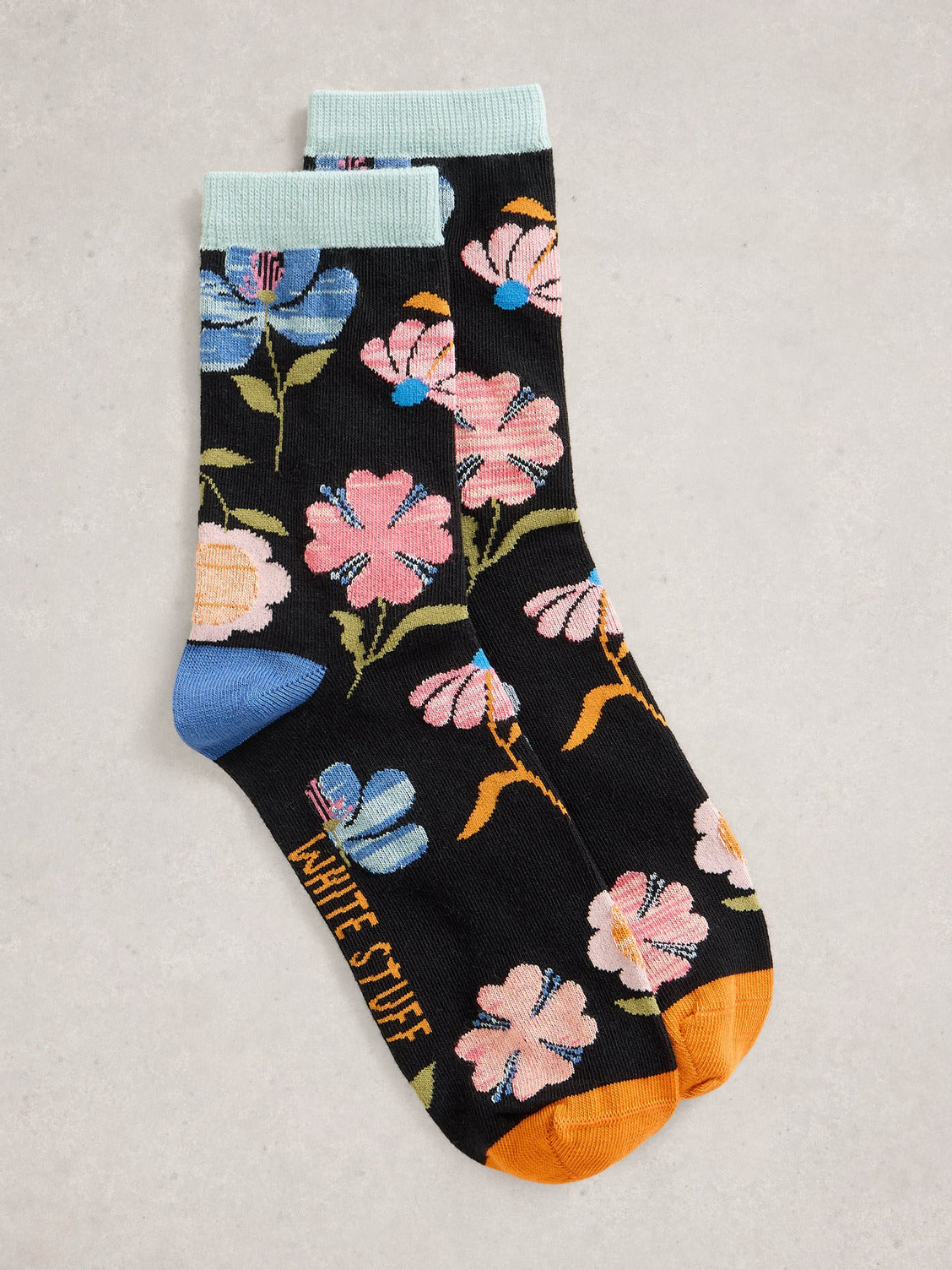 WHITE STUFF - FLORAL ANKLE SOCK