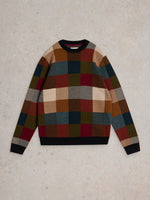 Load image into Gallery viewer, WHITE STUFF - CHECKERBOARD CREW NECK
