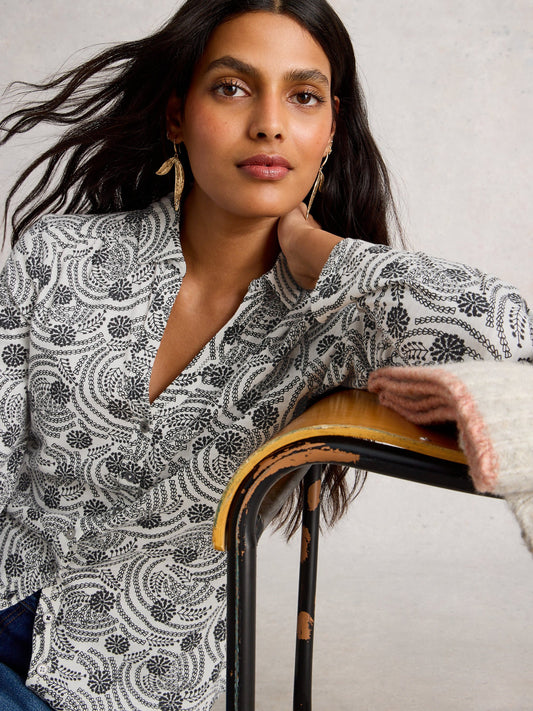 WHITE STUFF - ANNIE JERSEY SHIRT