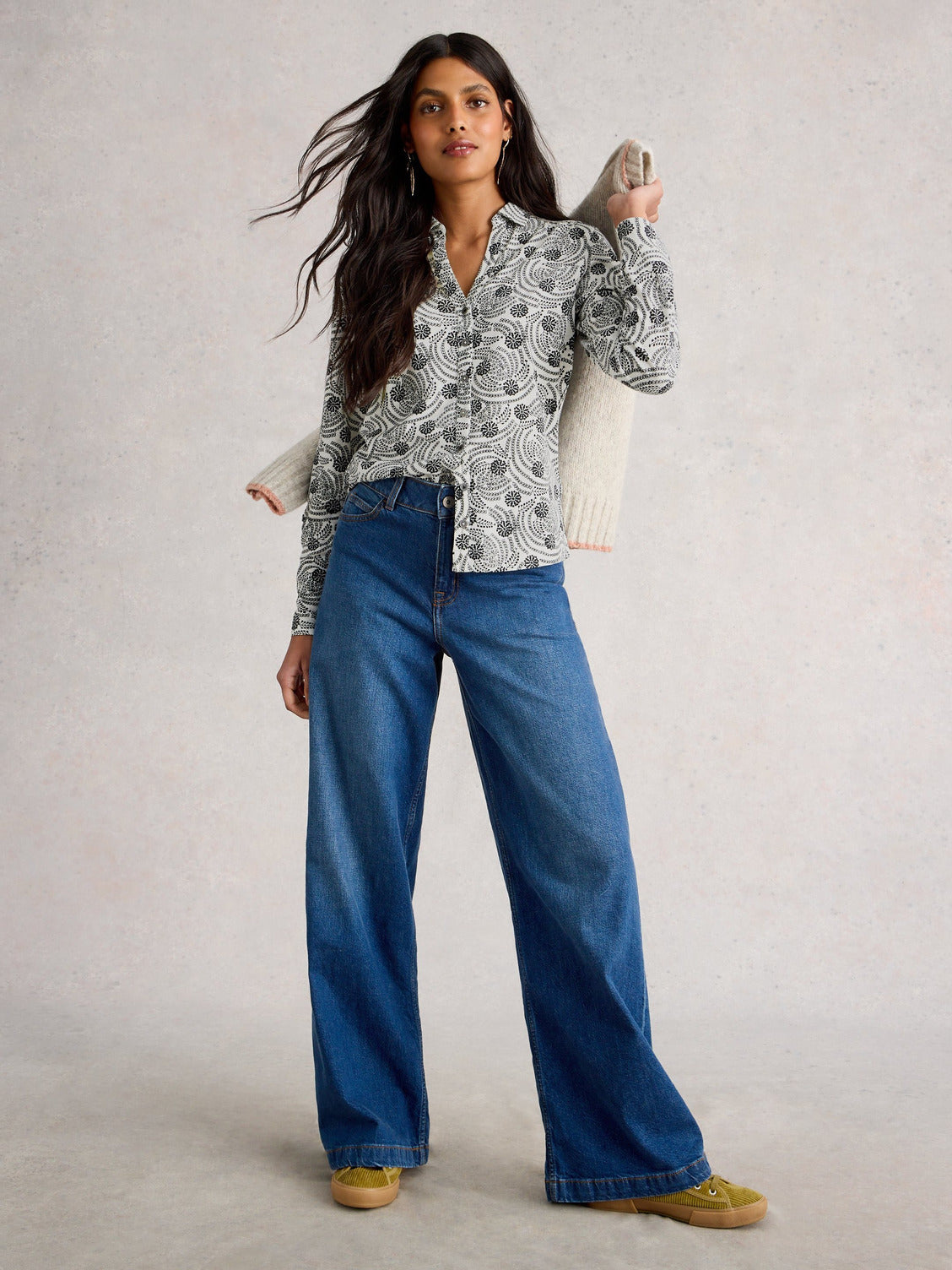 WHITE STUFF - ANNIE JERSEY SHIRT