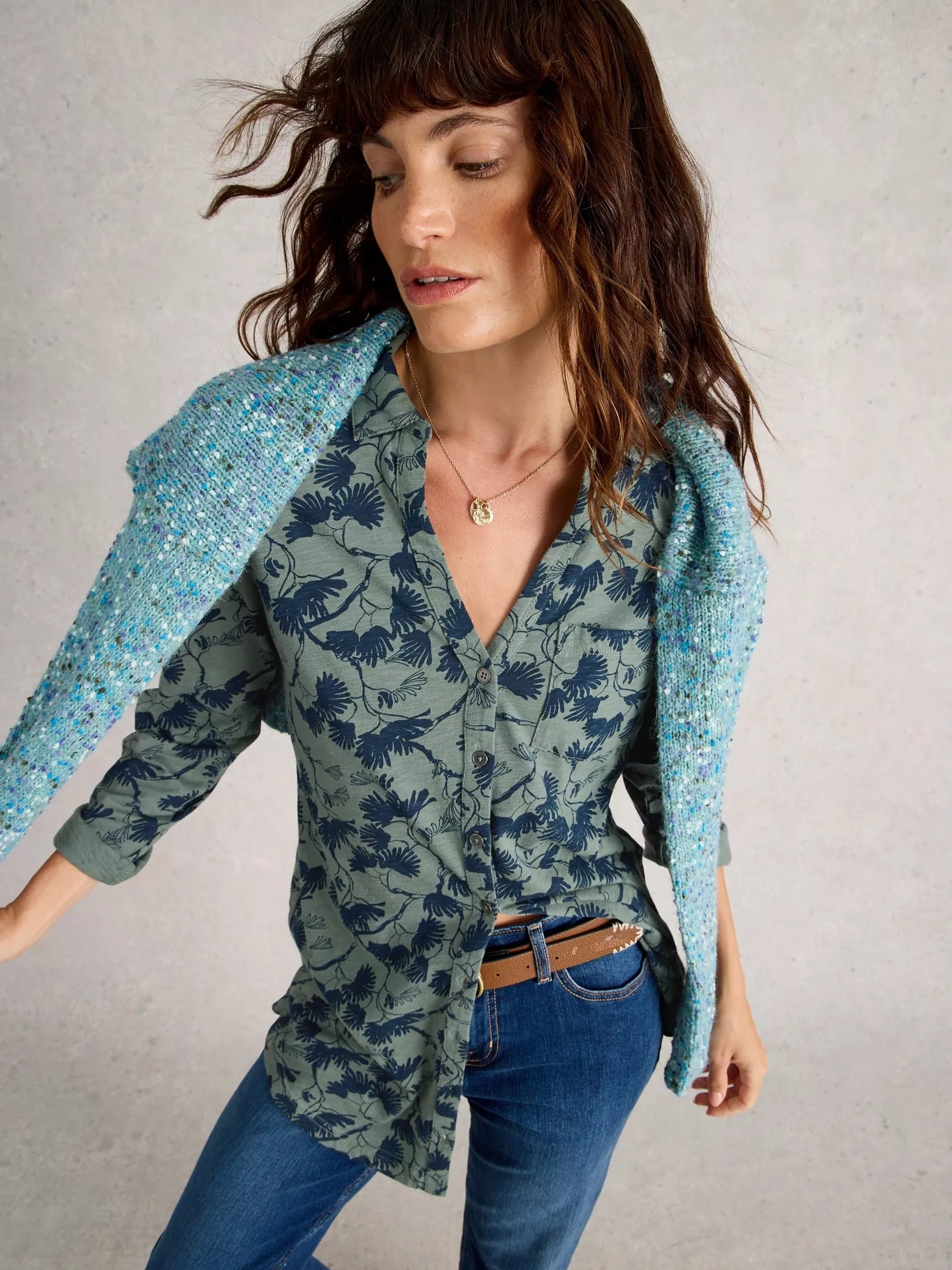 WHITE STUFF - ANNIE JERSEY SHIRT