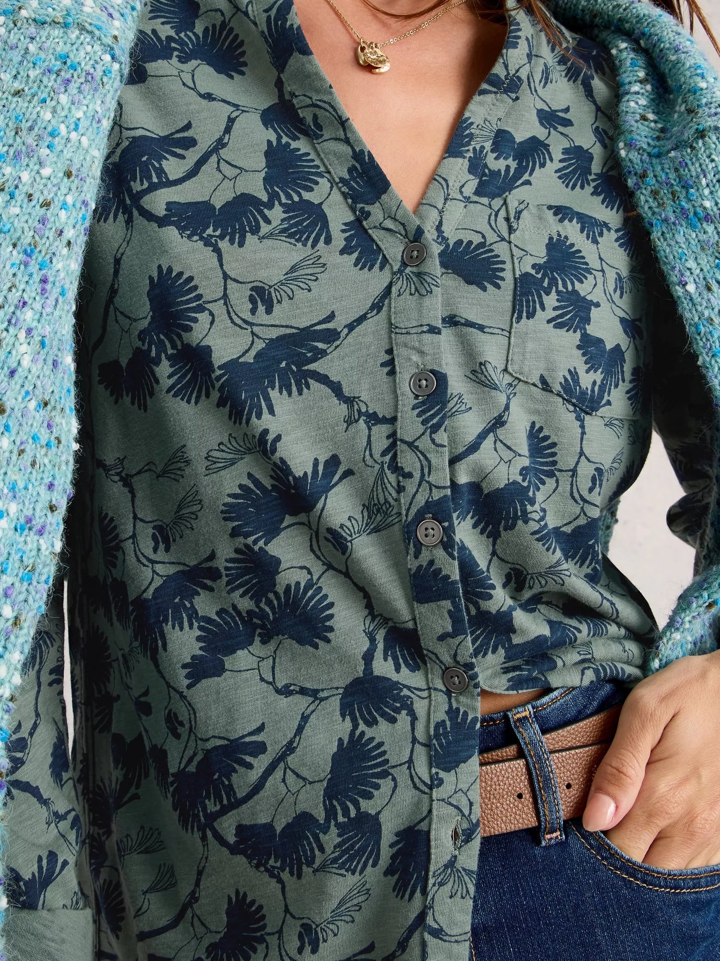 WHITE STUFF - ANNIE JERSEY SHIRT