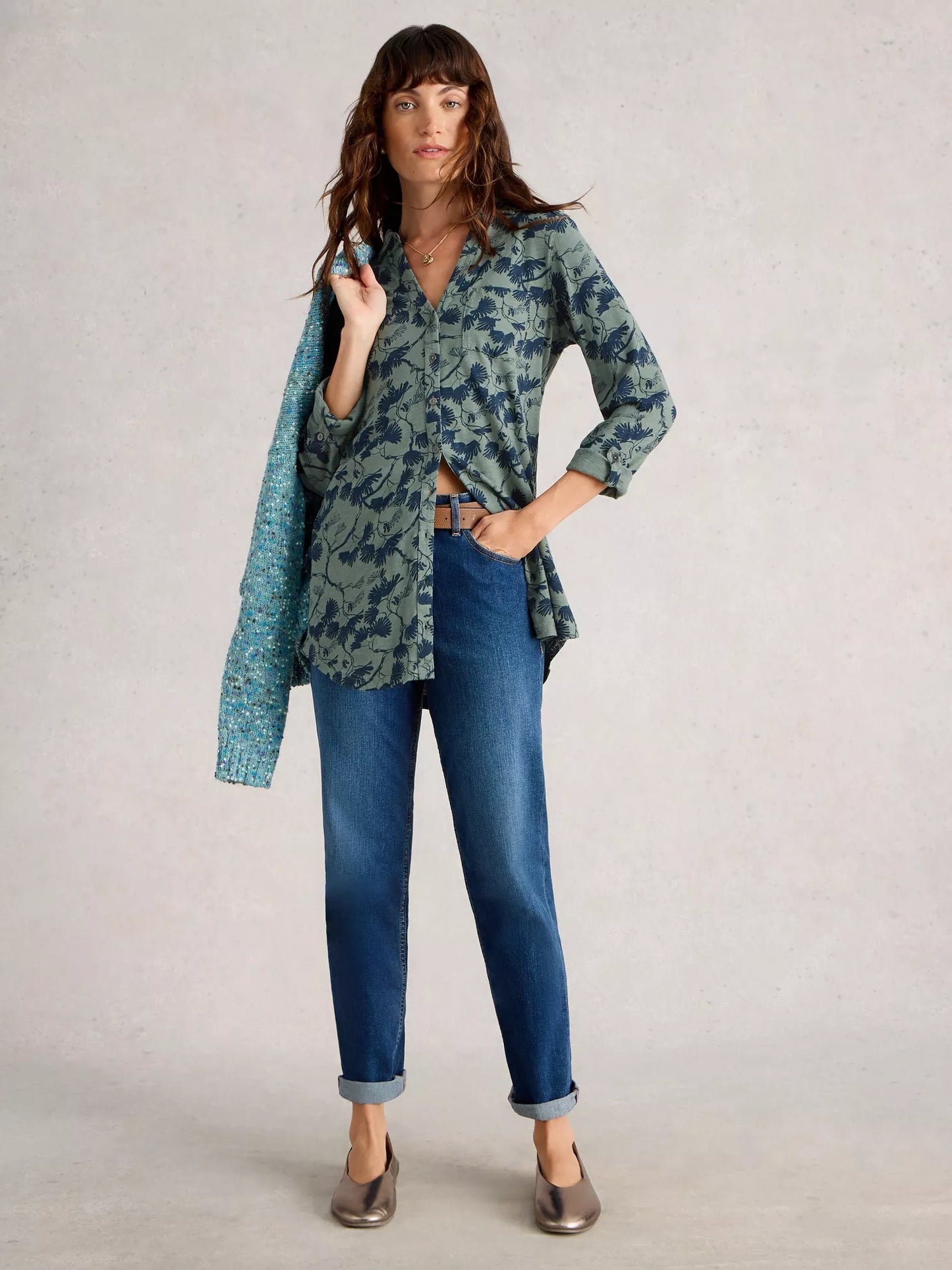 WHITE STUFF - ANNIE JERSEY SHIRT