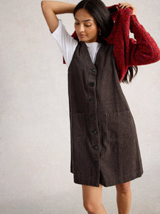 WHITE STUFF - ROSE CORD PINAFORE