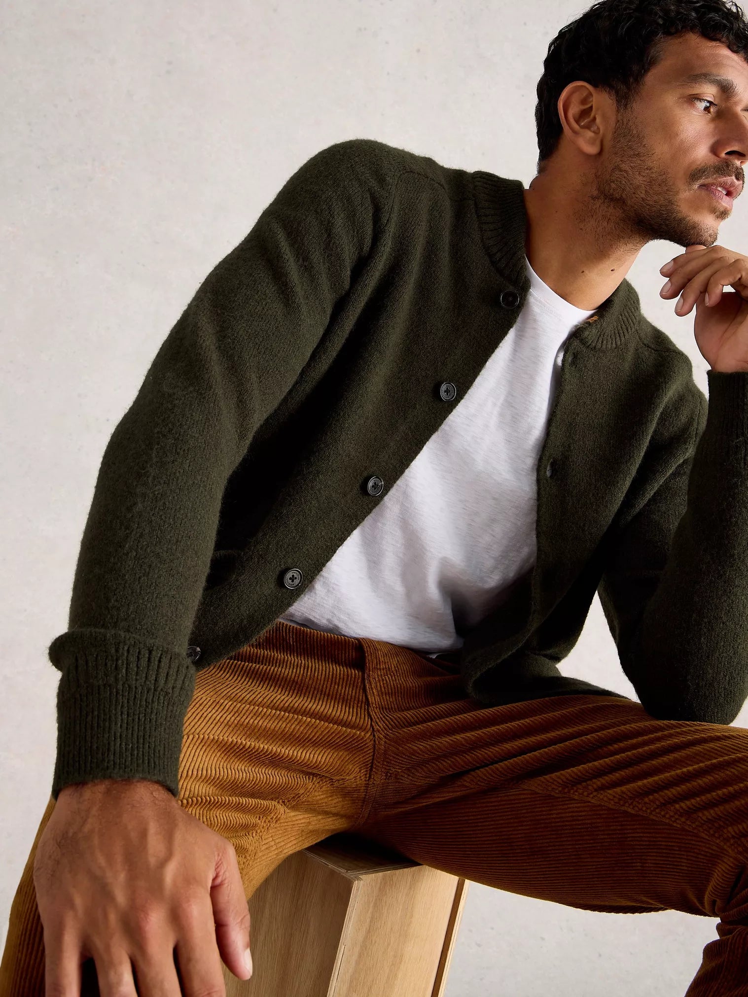 WHITE STUFF - BOMBER CARDIGAN