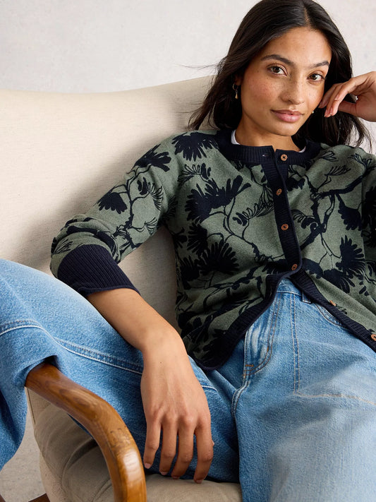 WHITE STUFF - LULU PRINT CARDIGAN