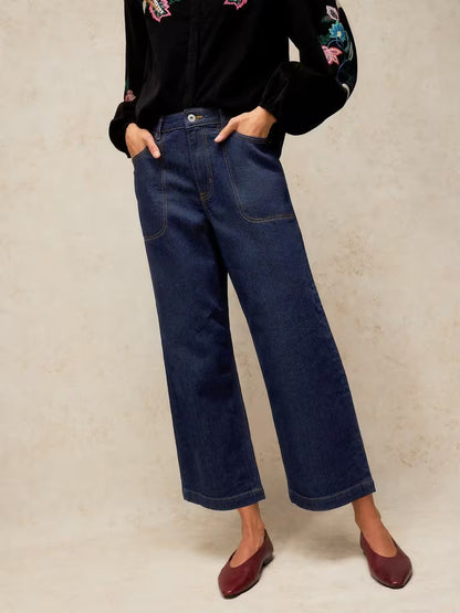 Tia Wide Leg Crop Jeans