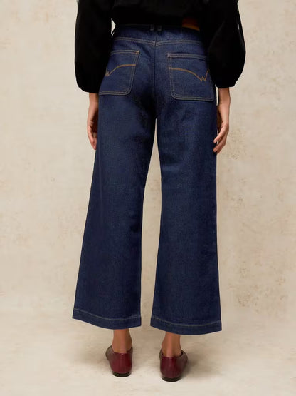 Tia Wide Leg Crop Jeans