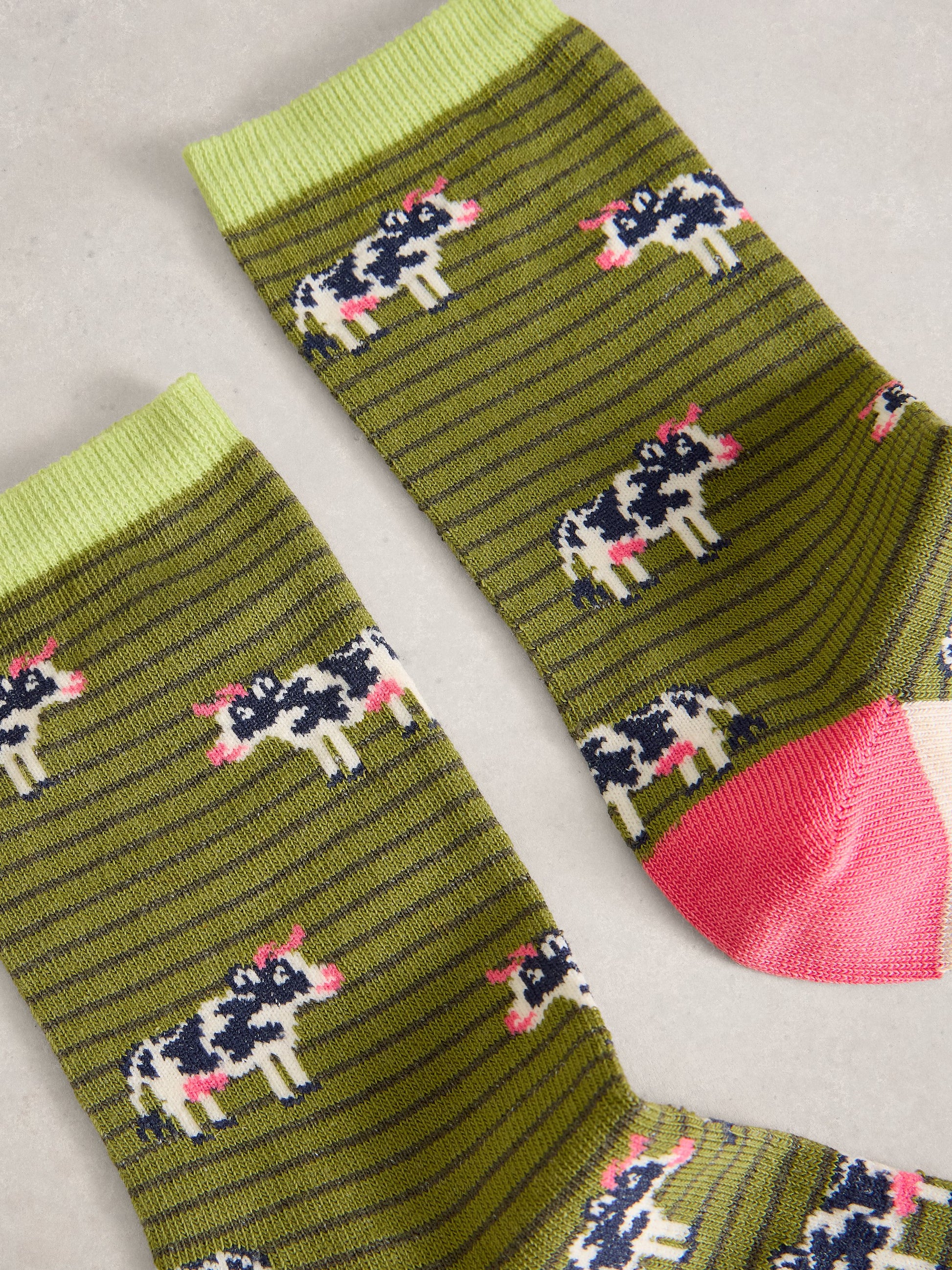 Noveltry Cow Ankle Sock - Suttles & Seawinds