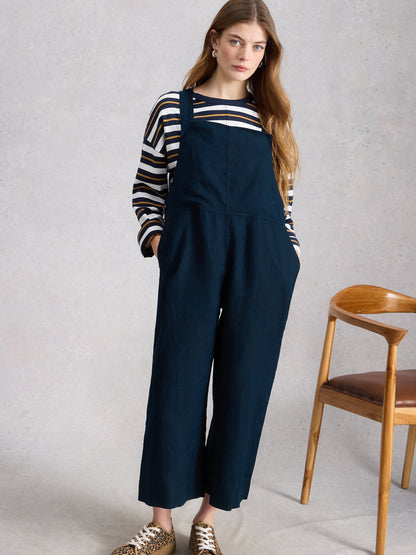 Vivian Linen Dungaree - Suttles & Seawinds