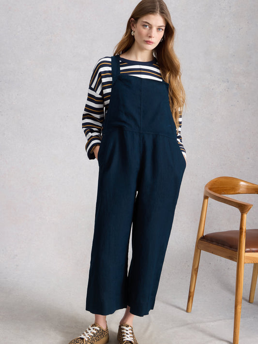 VIVIAN LINEN DUNGAREE