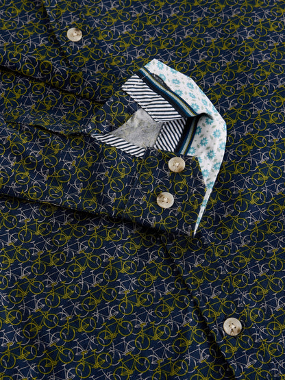 Salcombe Bike Print Shirt - Suttles & Seawinds