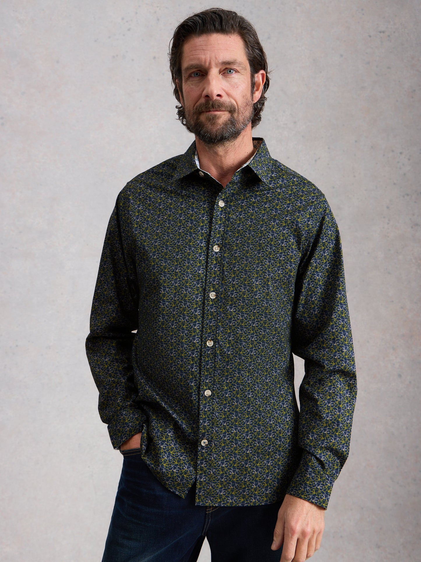 Salcombe Bike Print Shirt