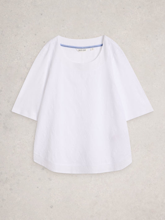 Weaver Broderie Tee - Suttles & Seawinds