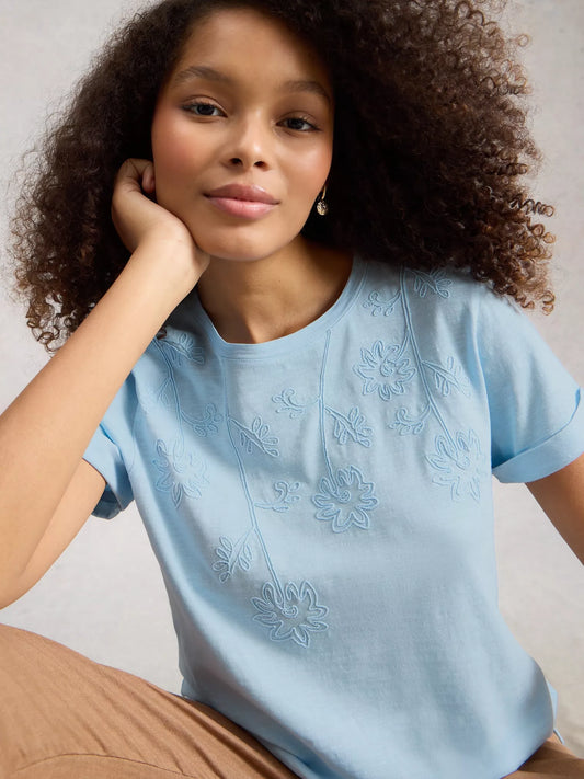 Gina Embroidered Tee - Suttles & Seawinds