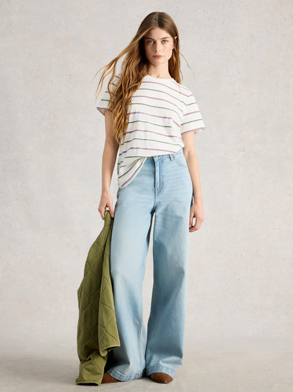 Clara Stripe Short Sleeve Tee - Suttles & Seawinds