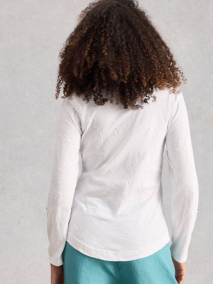 Annie Broderie Jersey Shirt - Suttles & Seawinds