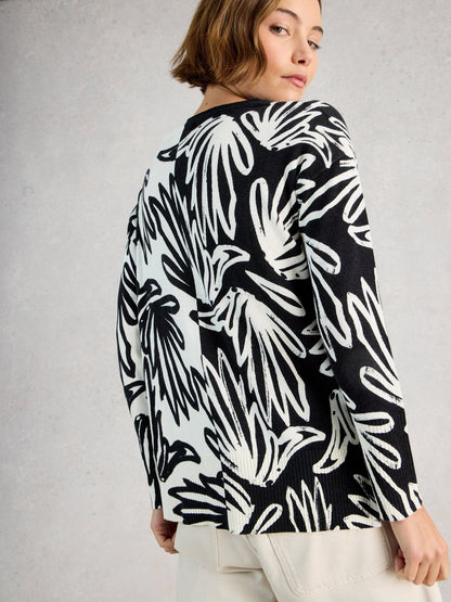 Olive Print Jumper - Suttles & Seawinds