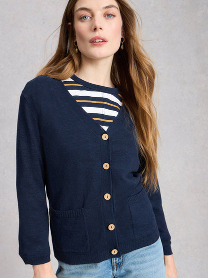 Nova Linen Blend Cardi - Suttles & Seawinds