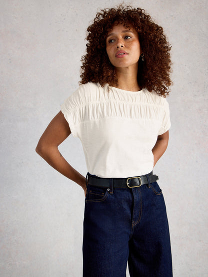 Rachel Ruched Tee - Suttles & Seawinds